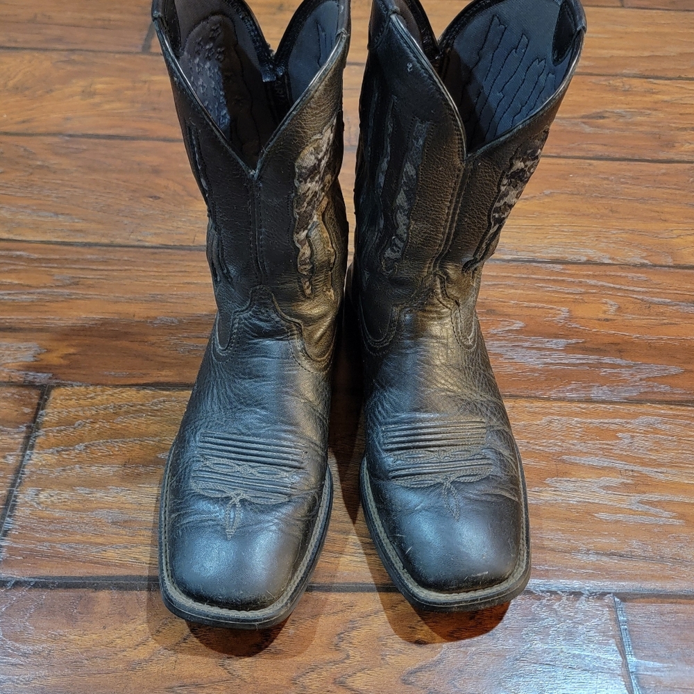 Ariat Black Western square toe boots - Picture 2 of 13